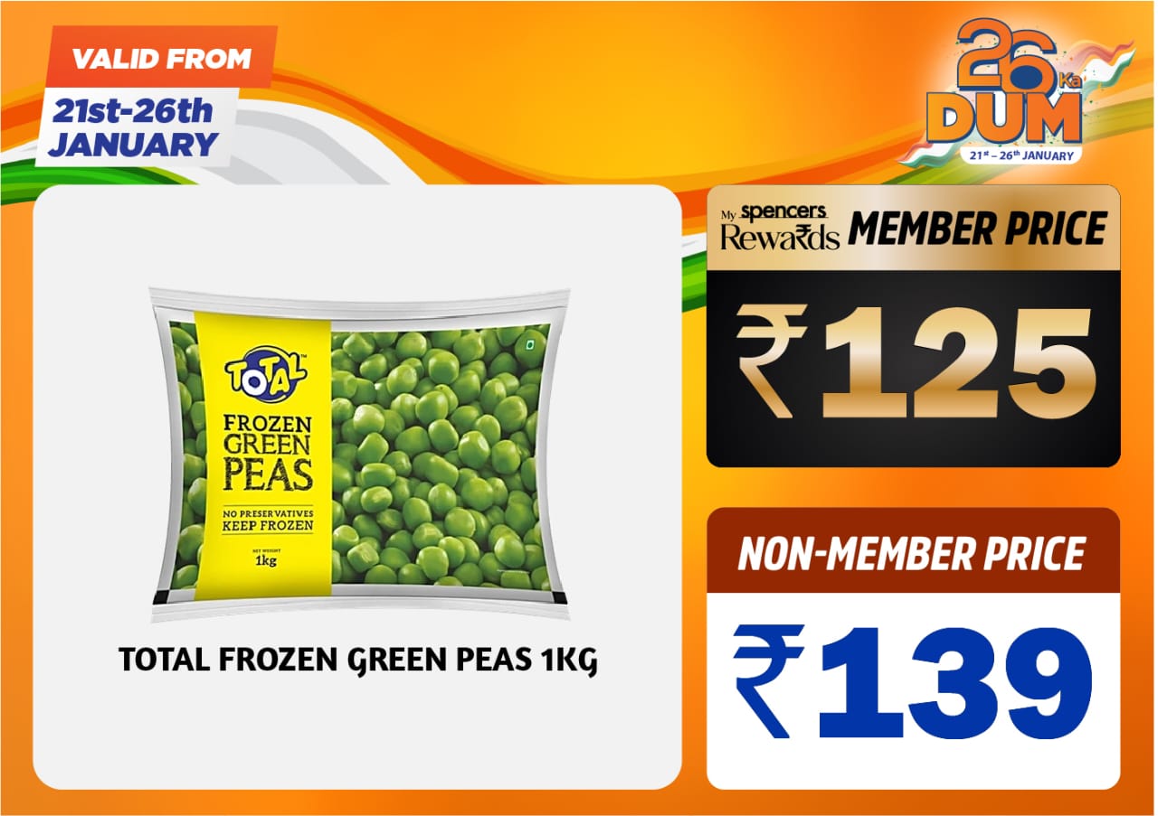 Spencers Promotional Banner — Green Peas